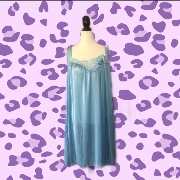 Blue Vintage Nightgown - Picture 1 of 5